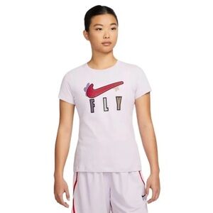Nike Dri-FIT Swoosh Fly Tee Womens Lifestyle T-shirt size S DE2592-530